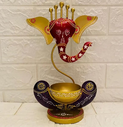 Divine Ganesha Candle Holder