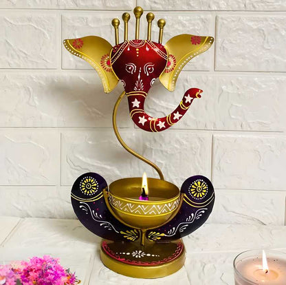 Divine Ganesha Candle Holder