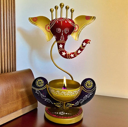 Divine Ganesha Candle Holder