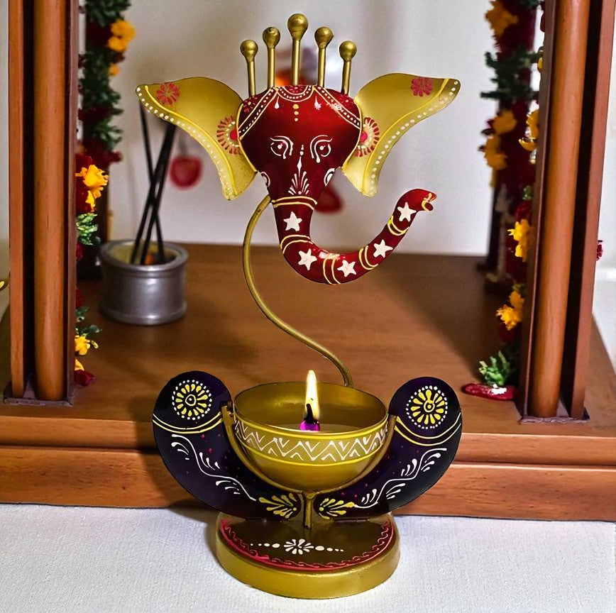 Divine Ganesha Candle Holder