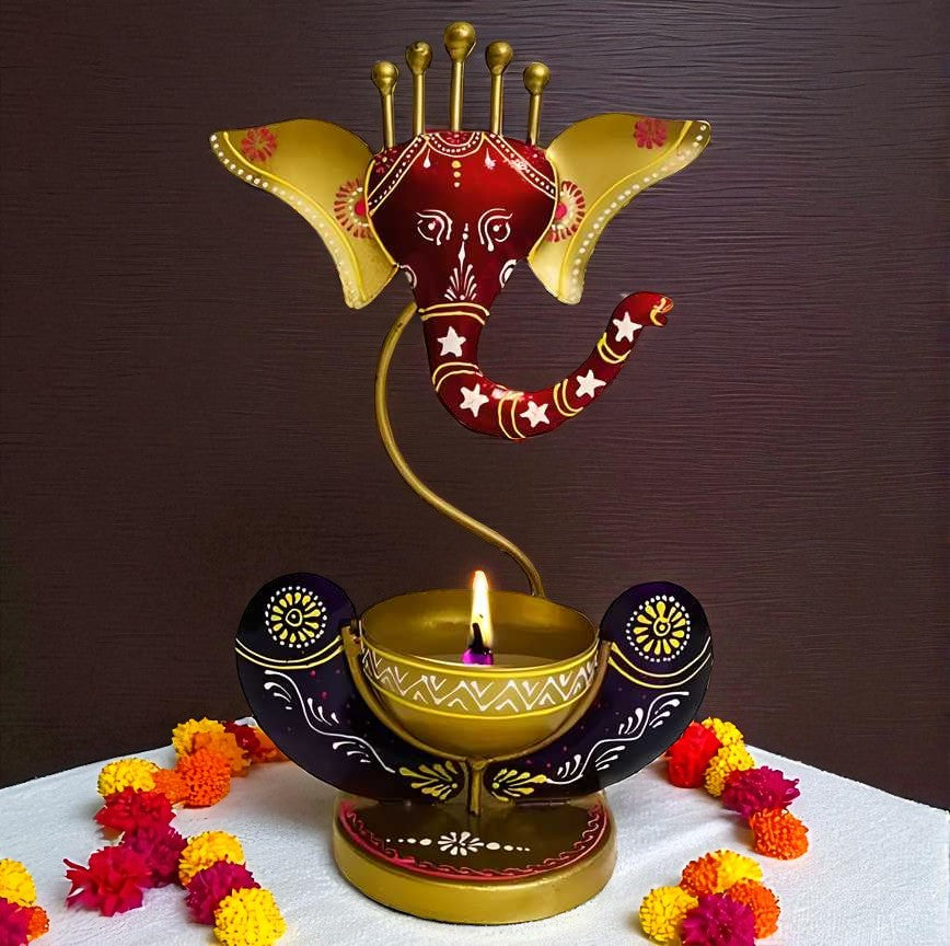 Divine Ganesha Candle Holder
